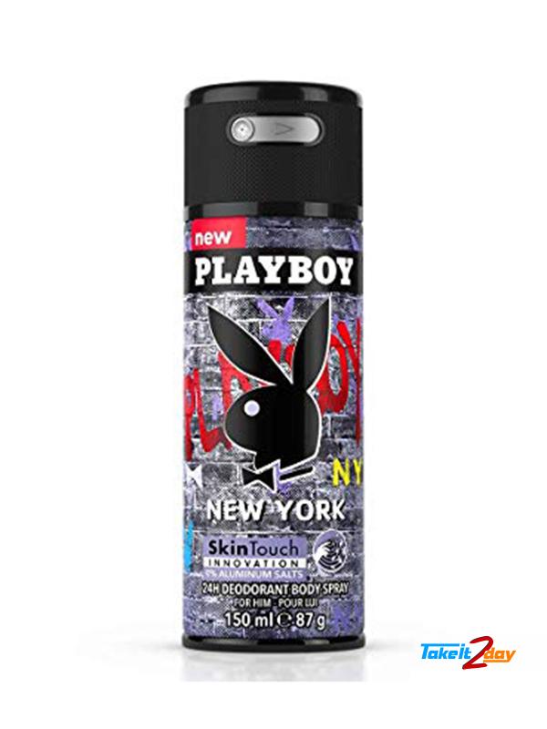 Playboy New York Deodorant Body Spray For Men 150 ML (PLNY01)